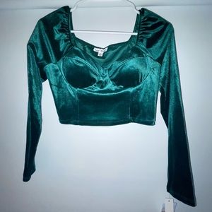 Dry Goods Long Sleeve Velvet Top Size Small